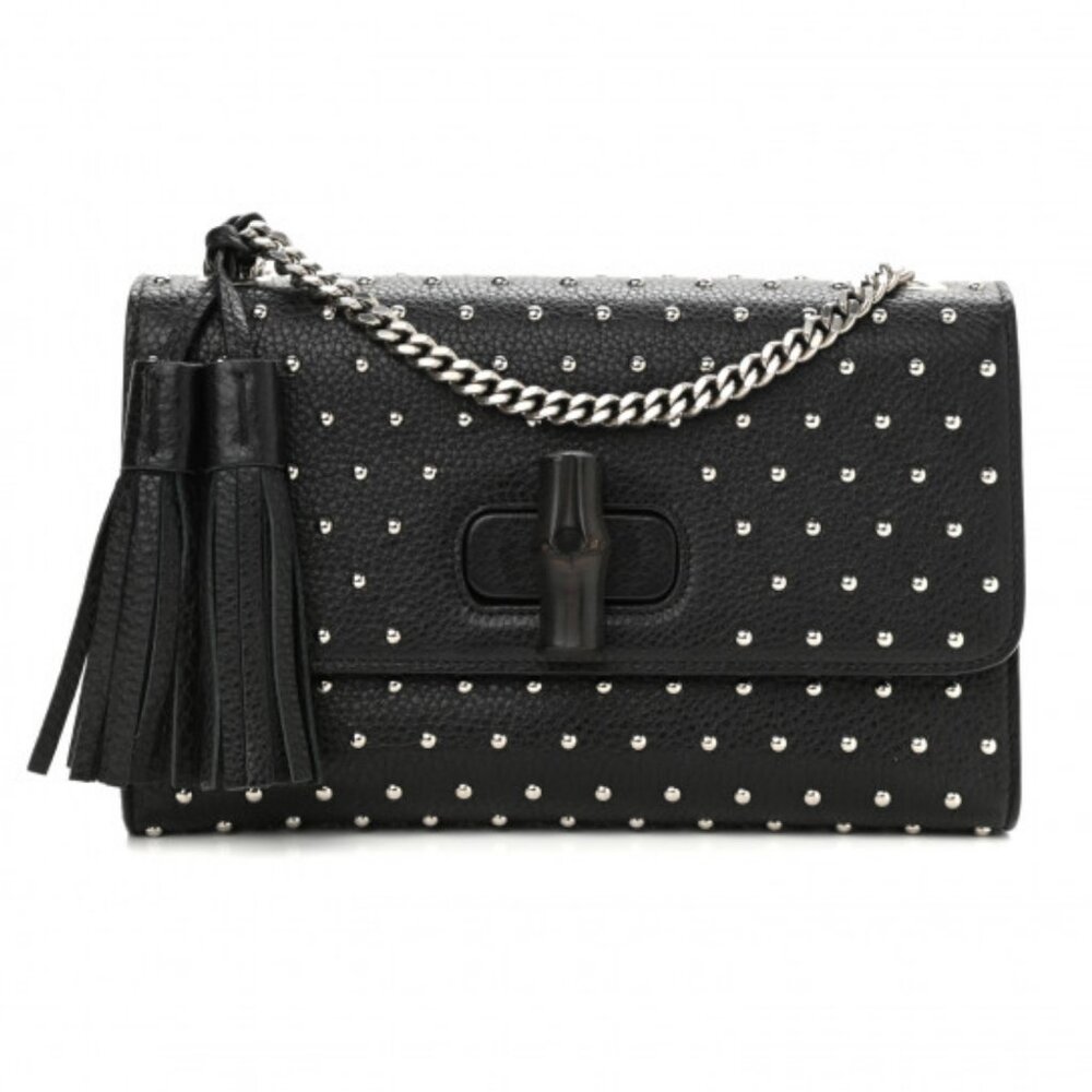 EUC Gucci Studded Medium Miss Bamboo Bag